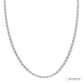 Złoty łańcuszek 585 białe złoto 2 mm OUŁ000000-036B 585 2mm 💎 Złoty łańcuszek o uniwersalnym kształcie w kolorze białego złota 💎.jpg